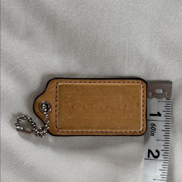 Coach Tan Hangtag Bag Tag Logo - Picture 7 of 7